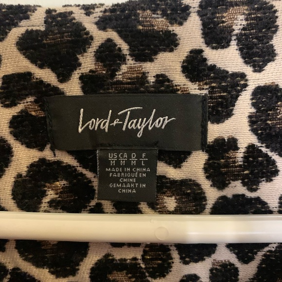 Collarless Lord & Taylor Top Coat - Picture 2 of 3